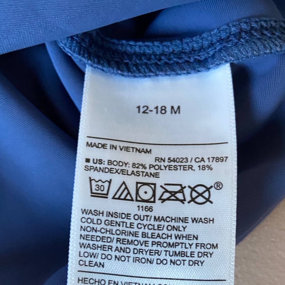 Old Navy Toddler Rashguard with Fun Graphics 12-18 Mos. - Picture 3 of 4